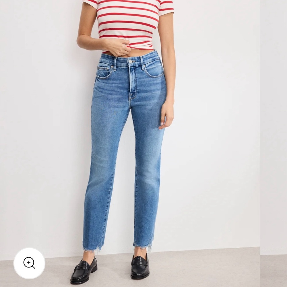 Good American Straight Leg Jeans